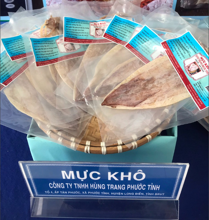 MỰC KHÔ trưng bày OCOP